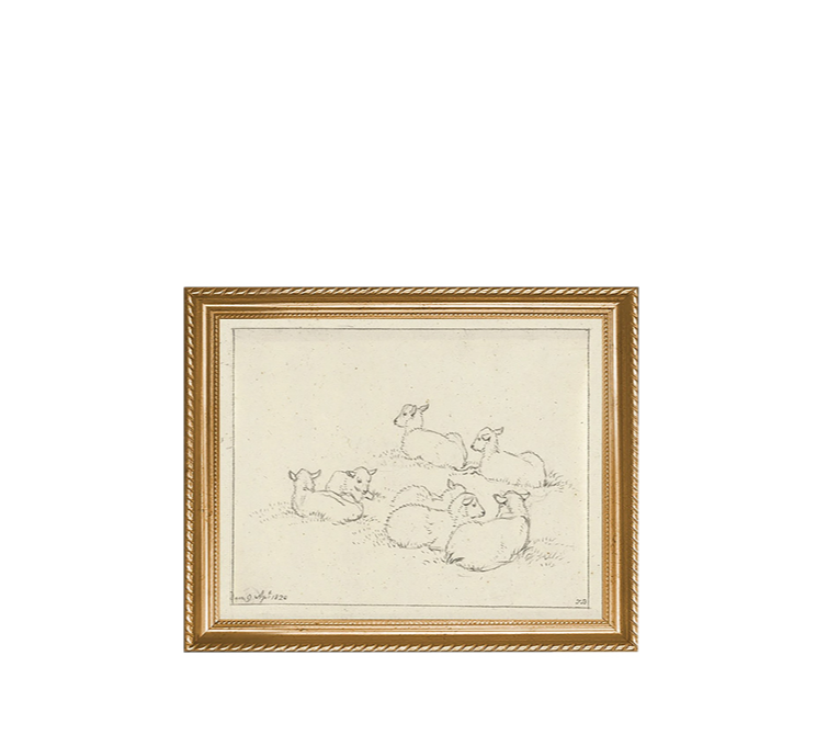 SIX LYING LAMBS